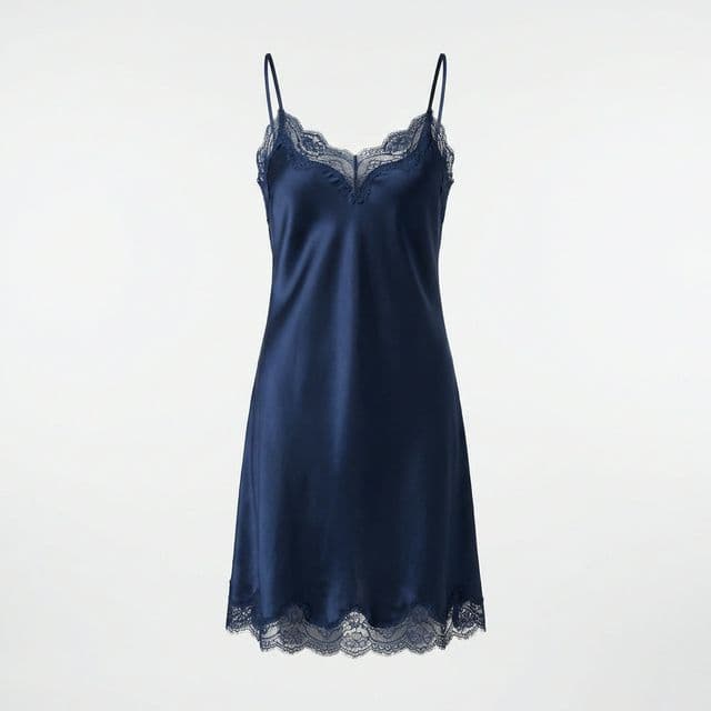 Midnight Silk Slip